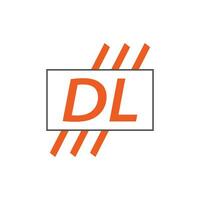 brief dl logo. d ik. dl logo ontwerp vector illustratie voor creatief bedrijf, bedrijf, industrie. pro vector