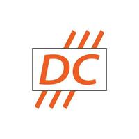 brief dc logo. d c. dc logo ontwerp vector illustratie voor creatief bedrijf, bedrijf, industrie. pro vector