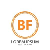 brief bf logo. b f. bf logo ontwerp vector illustratie voor creatief bedrijf, bedrijf, industrie. pro vector