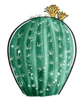cactus in een aquarel stijl geïsoleerd op een witte achtergrond. vector