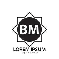 brief bm logo. b m. bm logo ontwerp vector illustratie voor creatief bedrijf, bedrijf, industrie