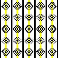 naadloos patroon van meetkundig vormen in geel en zwart kleuren. vector