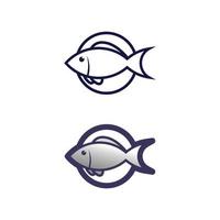 vis logo sjabloon waterdieren pictogram en logo ontwerp vector