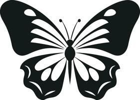 artistiek vlucht zwart vector vlinder symbool bewerkte in zwart vlinder icoon