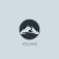 vulkaan logo vector