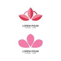 schoonheid vector lotusbloemen ontwerp logo sjabloon pictogram