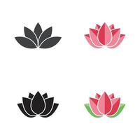 schoonheid vector lotusbloemen ontwerp logo sjabloon pictogram