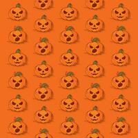 halloween pompoen patroon achtergrond vector illustratie