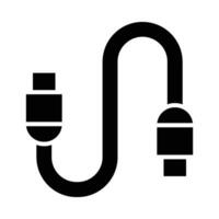 kabel vector glyph icoon voor persoonlijk en reclame gebruiken.