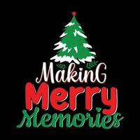 vrolijk Kerstmis magie t-shirt ontwerp met feestelijk belettering typografie vector