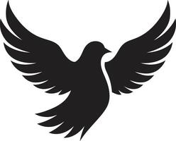 abstract zwart duif vector logo een uniek en creatief ontwerp meetkundig zwart duif vector logo een scherp en modern ontwerp