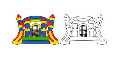 bounce huis ontwerp illustratie vector