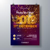 Nieuwjaar feest viering Poster vector