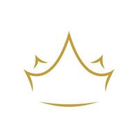 luxe elegant kroon goud logo ontwerp concept geïsoleerd Aan wit achtergrond. vector illustratie.