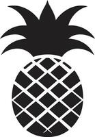 speels ananas artwork minimalistisch ananas icoon vector