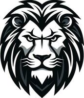 bespringen Gezag de majestueus erfenis van leeuw embleem uitmuntendheid brullen voogd de vorstelijk elegantie van zwart vector leeuw logo