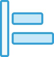 links uitlijning vector pictogram ontwerp illustratie