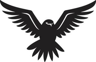 elegant sperwer logo middernacht roofzuchtig majesteit vector roofvogel symbool dodelijk silhouet