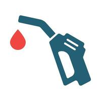 brandstof vector glyph twee kleur icoon voor persoonlijk en reclame gebruiken.