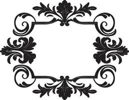 overladen tuin zwart vector ambacht van Koninklijk decoratief bloemen bloemen meesterschap monochromatisch elegantie voor royalty in vector