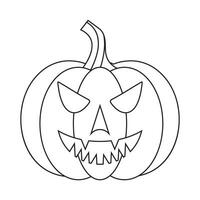 halloween pompoen, pompoen schets, pompoen kleur bladzijde, jack-o-lantern pompoen, spookachtig halloween, pompoen icoon vector