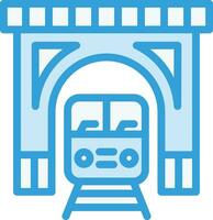 trein tunnel vector pictogram ontwerp illustratie