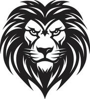 rondsnuffelen uitmuntendheid zwart leeuw icoon de belichaming van meesterschap elegant Gezag zwart vector leeuw logo een symbool van commando