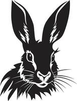 zwart vector konijn een logo dat is net zo uniek net zo een sneeuwvlok zwart vector konijn een logo dat is zeker naar maken u onvergetelijk