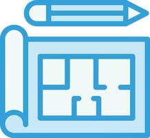 blauwdruk vector pictogram ontwerp illustratie