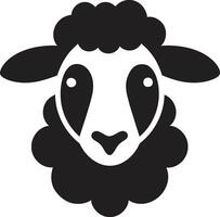 vector uitmuntendheid middernacht schapen ontwerp zwart schapen silhouet nachtelijk elegantie