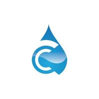 waterdruppel logo sjabloon vector