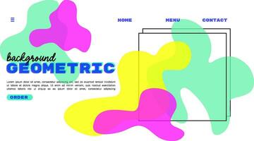 achtergrond meetkundig abstract levendig kleur web en mobiel sollicitatie. vector illustratie. Hoes ontwerp riso effect.