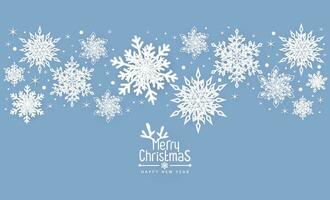 vrolijk Kerstmis achtergrond met sneeuwvlokken, banier, kaart. vector illustratie