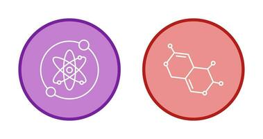 proton en molecuul icoon vector