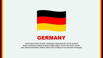Duitsland vlag abstract achtergrond ontwerp sjabloon. Duitsland onafhankelijkheid dag banier sociaal media vector illustratie. Duitsland tekenfilm