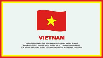 Vietnam vlag abstract achtergrond ontwerp sjabloon. Vietnam onafhankelijkheid dag banier sociaal media vector illustratie. Vietnam banier