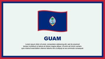 guam vlag abstract achtergrond ontwerp sjabloon. guam onafhankelijkheid dag banier sociaal media vector illustratie. guam banier