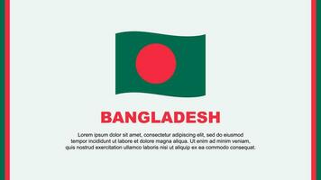 Bangladesh vlag abstract achtergrond ontwerp sjabloon. Bangladesh onafhankelijkheid dag banier sociaal media vector illustratie. Bangladesh tekenfilm