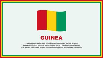 Guinea vlag abstract achtergrond ontwerp sjabloon. Guinea onafhankelijkheid dag banier sociaal media vector illustratie. Guinea banier