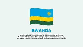 rwanda vlag abstract achtergrond ontwerp sjabloon. rwanda onafhankelijkheid dag banier sociaal media vector illustratie. rwanda achtergrond