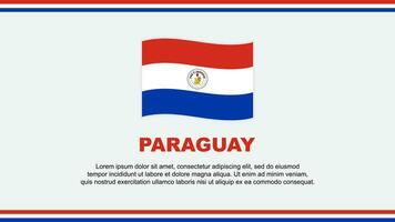 Paraguay vlag abstract achtergrond ontwerp sjabloon. Paraguay onafhankelijkheid dag banier sociaal media vector illustratie. ontwerp