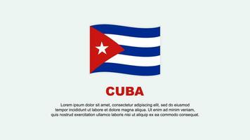 Cuba vlag abstract achtergrond ontwerp sjabloon. Cuba onafhankelijkheid dag banier sociaal media vector illustratie. Cuba achtergrond