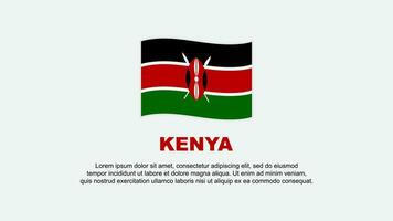 Kenia vlag abstract achtergrond ontwerp sjabloon. Kenia onafhankelijkheid dag banier sociaal media vector illustratie. Kenia achtergrond