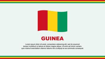 Guinea vlag abstract achtergrond ontwerp sjabloon. Guinea onafhankelijkheid dag banier sociaal media vector illustratie. Guinea ontwerp