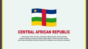 centraal Afrikaanse republiek vlag abstract achtergrond ontwerp sjabloon. centraal Afrikaanse republiek onafhankelijkheid dag banier sociaal media vector illustratie. tekenfilm