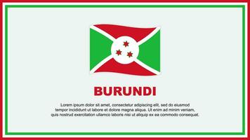 Burundi vlag abstract achtergrond ontwerp sjabloon. Burundi onafhankelijkheid dag banier sociaal media vector illustratie. Burundi banier