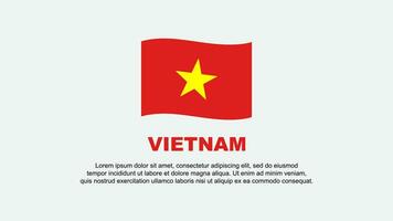 Vietnam vlag abstract achtergrond ontwerp sjabloon. Vietnam onafhankelijkheid dag banier sociaal media vector illustratie. Vietnam achtergrond