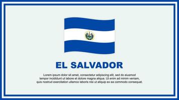 el Salvador vlag abstract achtergrond ontwerp sjabloon. el Salvador onafhankelijkheid dag banier sociaal media vector illustratie. el Salvador banier