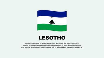 Lesotho vlag abstract achtergrond ontwerp sjabloon. Lesotho onafhankelijkheid dag banier sociaal media vector illustratie. Lesotho achtergrond