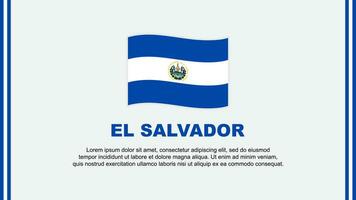 el Salvador vlag abstract achtergrond ontwerp sjabloon. el Salvador onafhankelijkheid dag banier sociaal media vector illustratie. el Salvador tekenfilm